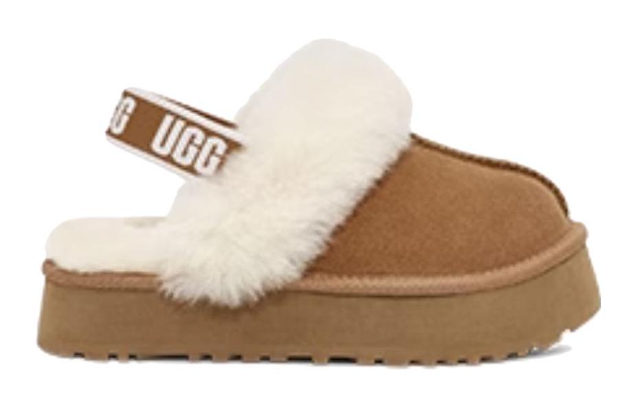 Тапочки (GS) UGG Funkette Slipper 'Chestnut' 1130395K-CHE, коричневый — фото 2