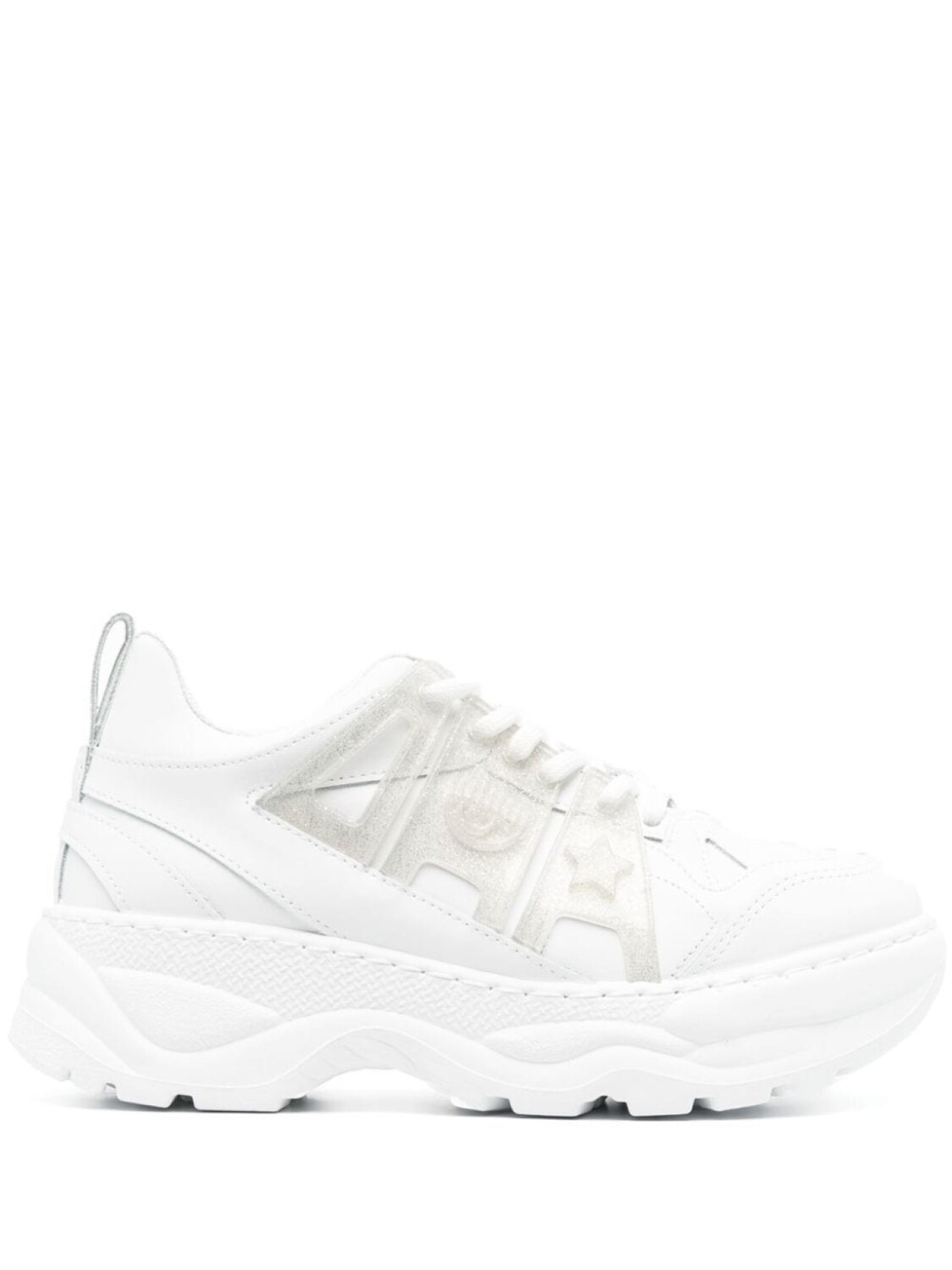 

Chiara Ferragni tonal panelled sneakers, белый