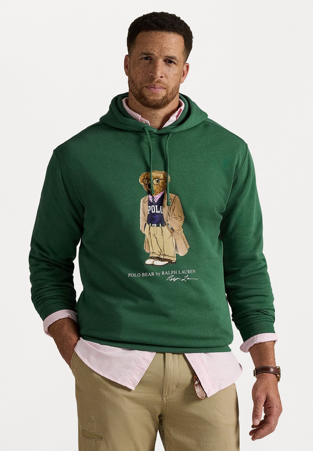 

Толстовка с капюшоном POLO BEAR FLEECE HOODIE - Sweatshirt Polo Ralph Lauren Big & Tall, темно-зеленый