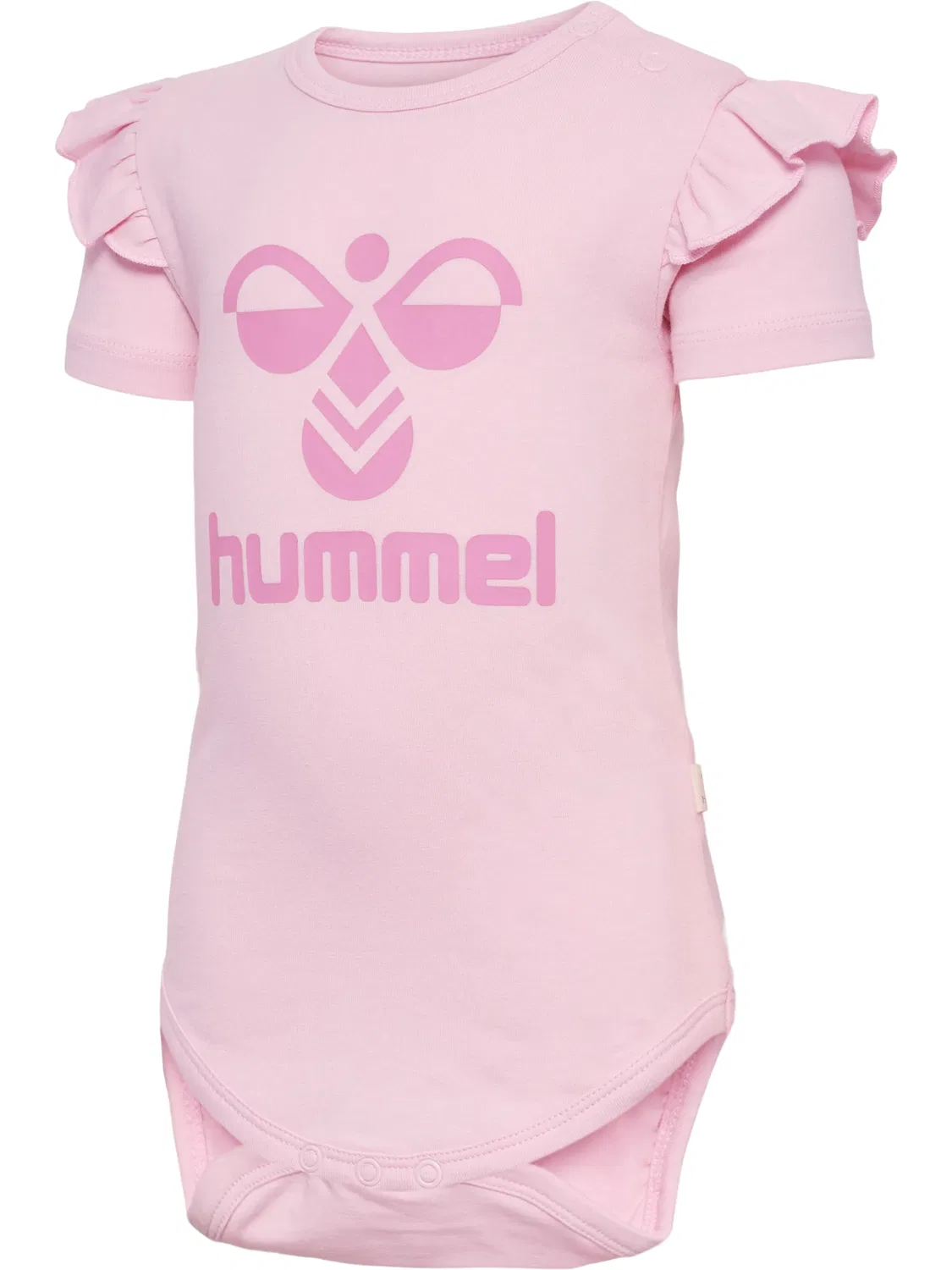 Боди хлопковое с рюшами Hummel, parfait pink — фото 4