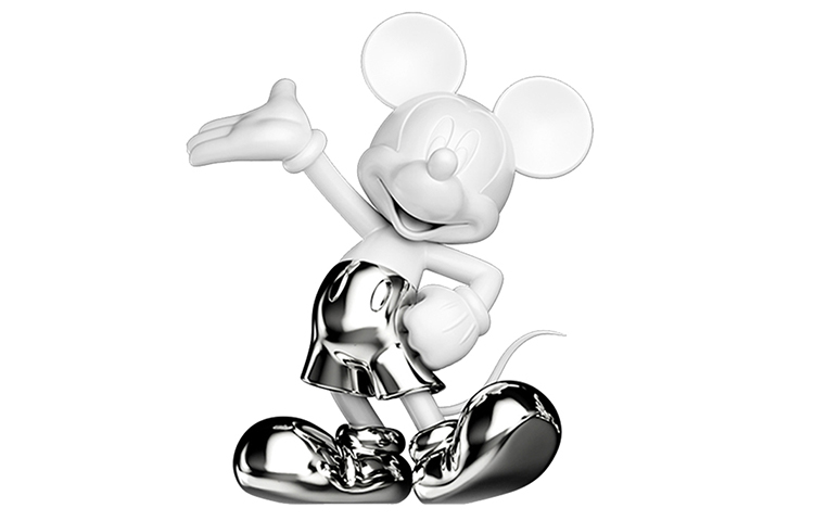 

Коллекция Mickey Tribute, фигурка Electroplated Edition, модная фигурка 28 см Disney, tribute - electroplated серебряный белый 28cm