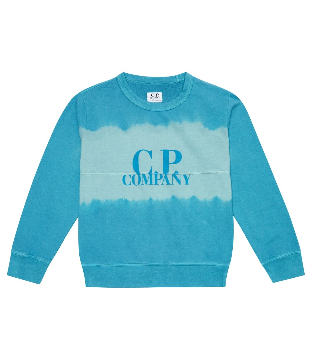 

Толстовка из хлопка с логотипом C.P. COMPANY KIDS, синий