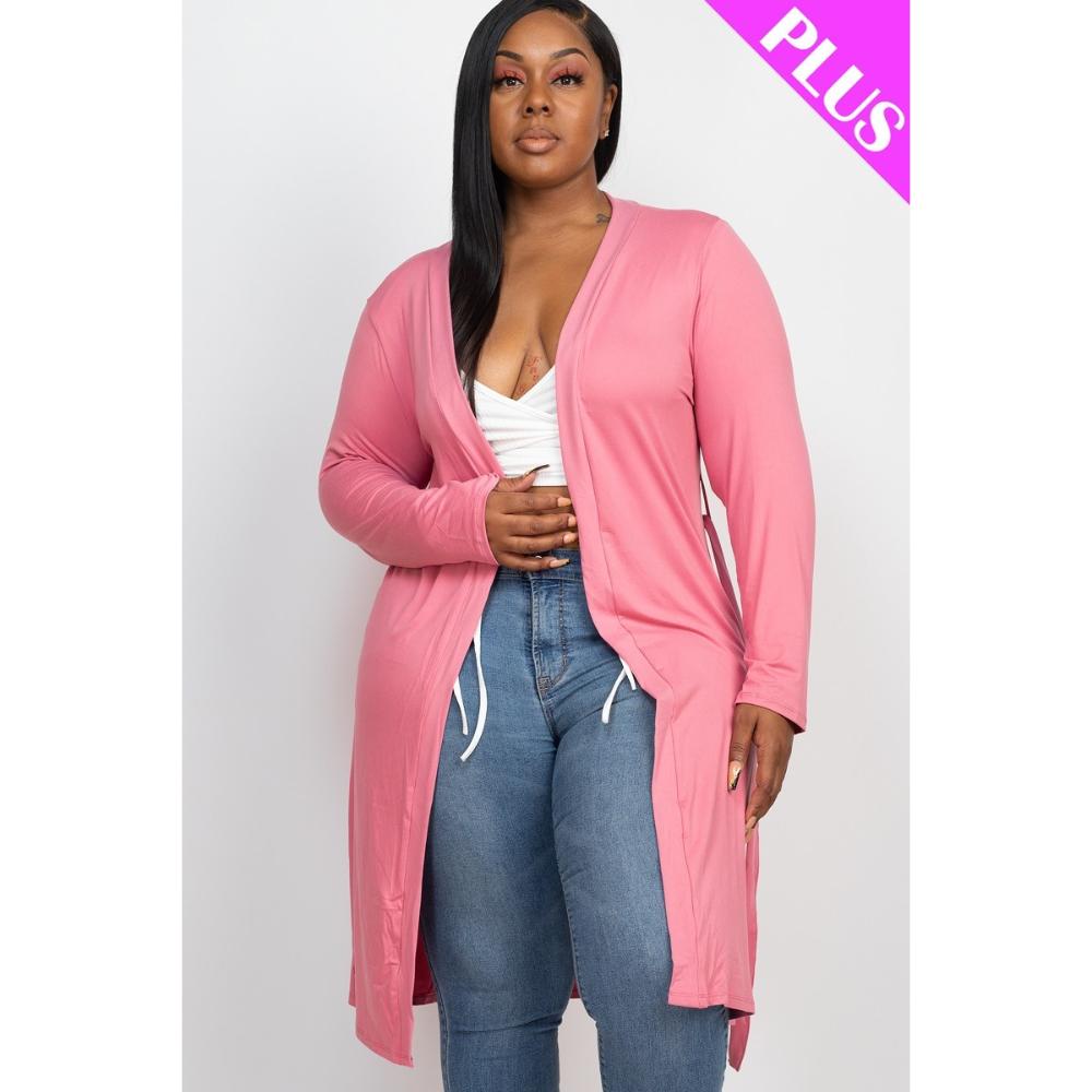 

Кардиган с длинными рукавами и поясом FASHNZFAB, цвет polignac