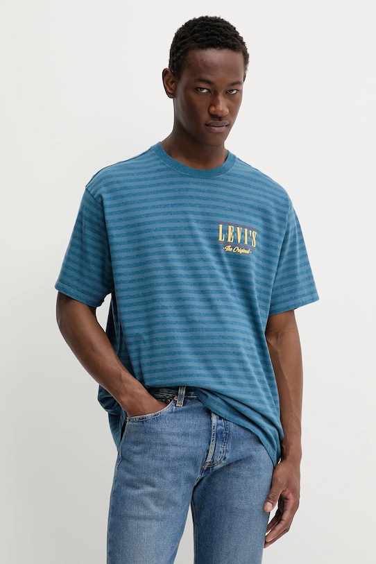 

Хлопковая футболка Levi'S, бирюзовый