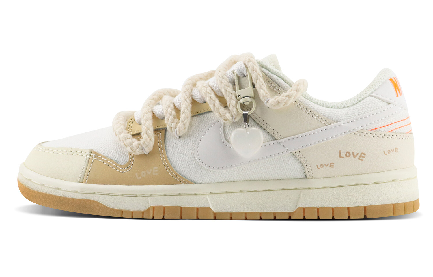 

Кроссовки Nike Dunk Skateboarding Shoes Unisex Low-top Yellow/White, цвет Off White