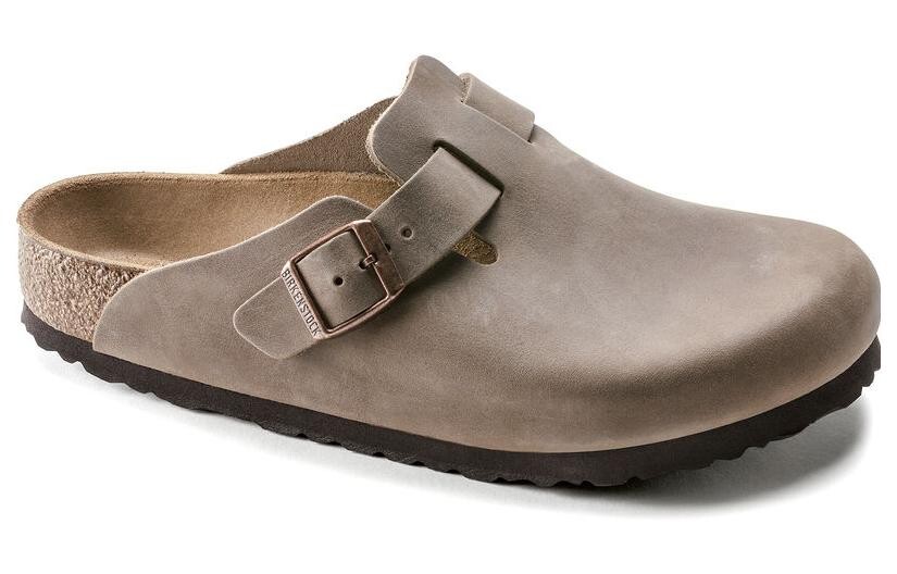 Мюли Birkenstock Boston Oiled Leather узкие унисекс, светло-коричневый — фото 3
