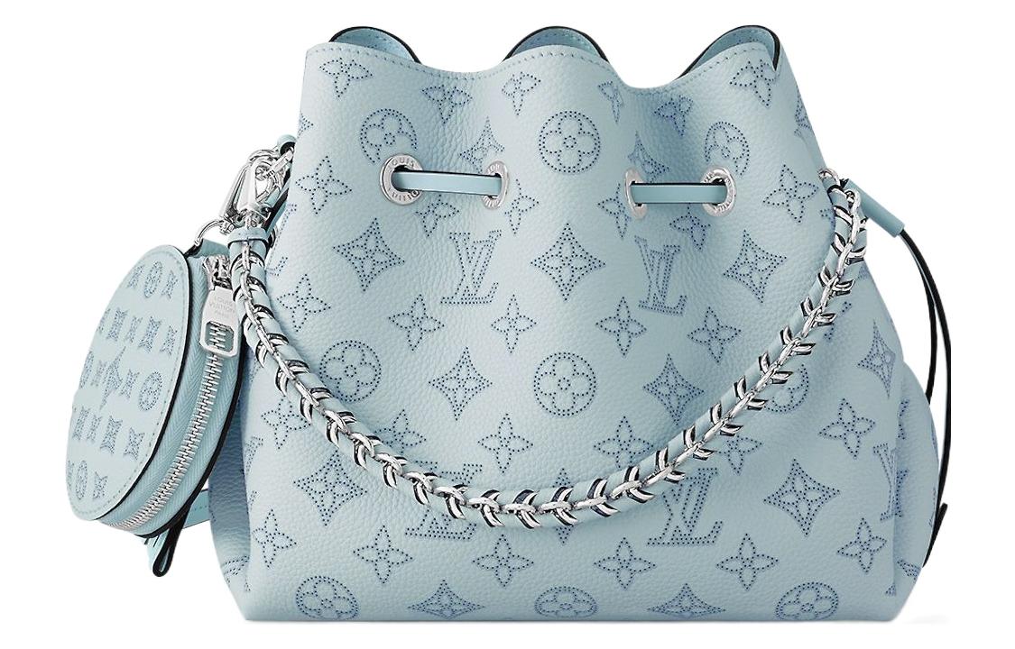 

LOUIS VUITTON Кожаная сумка Bella Cow Moonlight Goddess ведро через плечо кроссбоди женская синяя