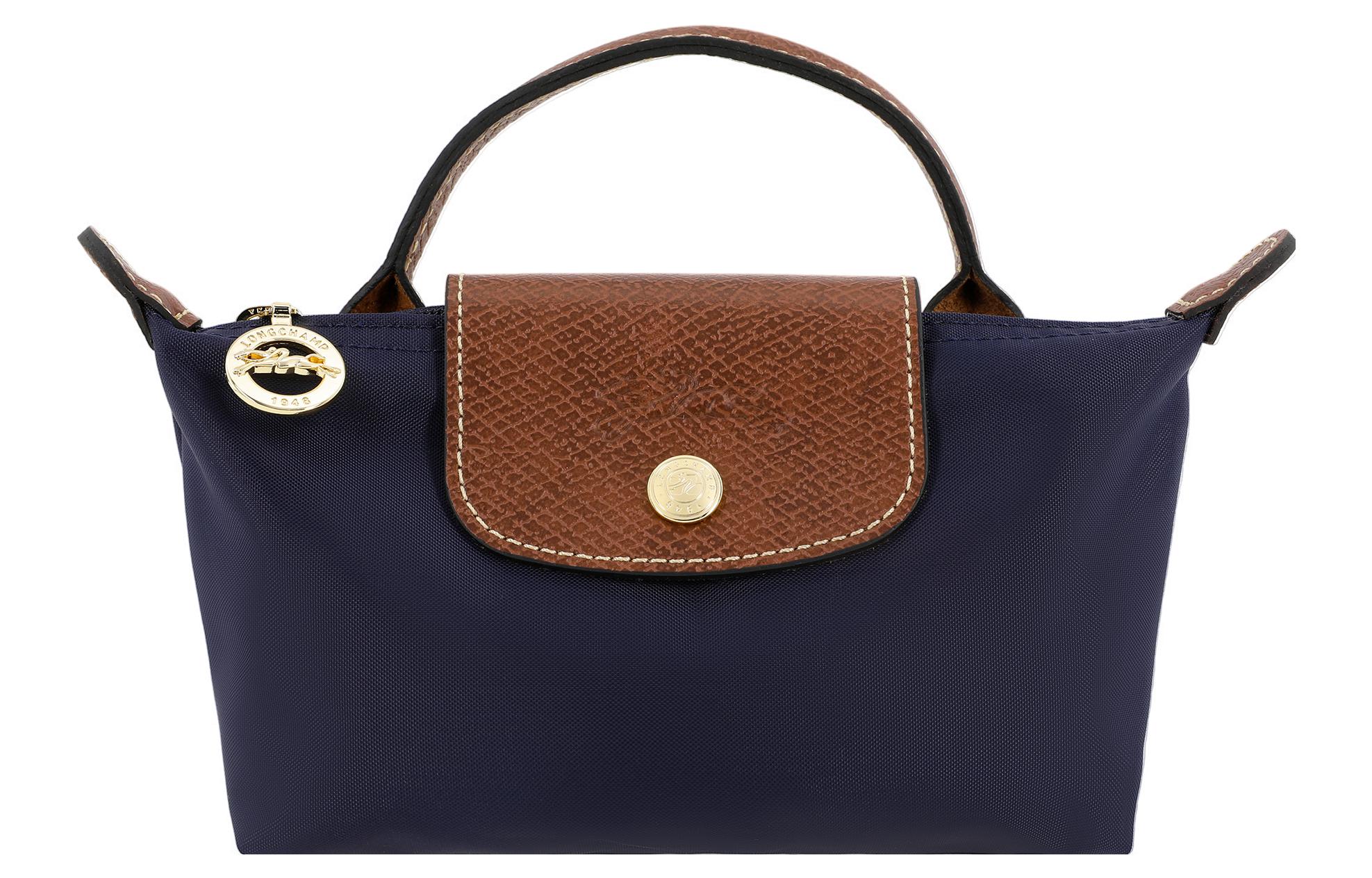 

Сумка Le Pliage Canvas, Косметичка, Сумка-пельмень, Клатч, Мини-сумка женская морской синий LONGCHAMP