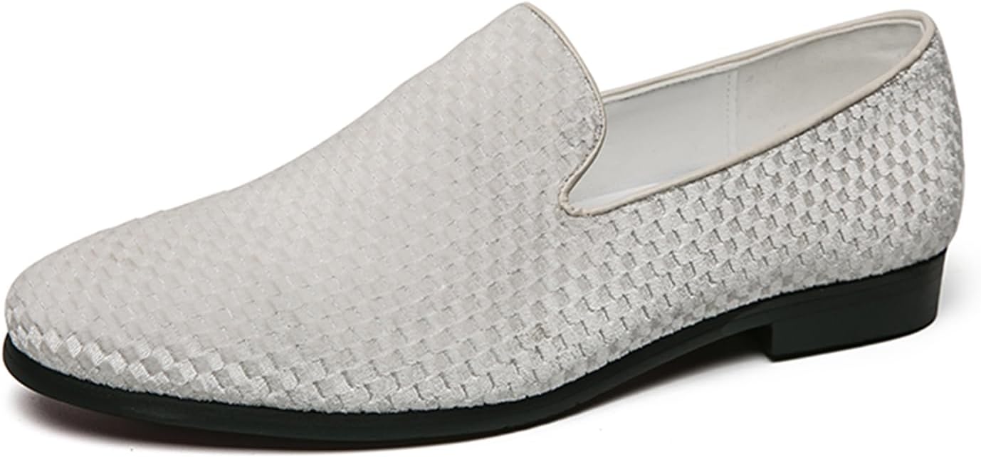 

Мужские модные туфли Abborora, лоферы без шнурков, формальные и деловые, мокасины из кожи, белый