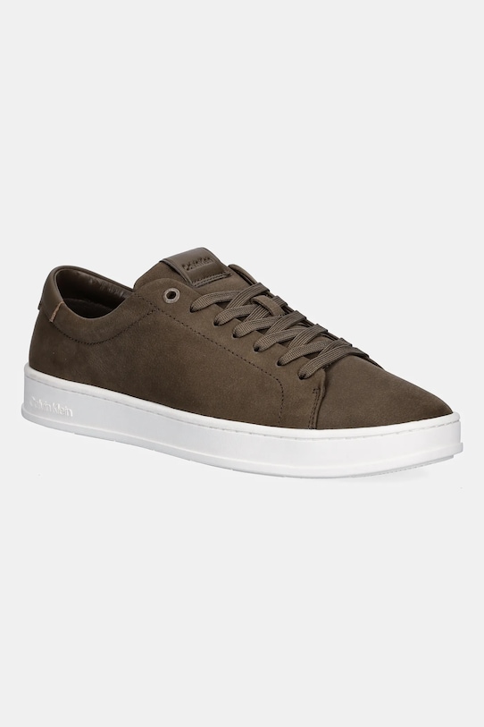 

Кожаные кроссовки LOW TOP LACE UP NU Calvin Klein, коричневый