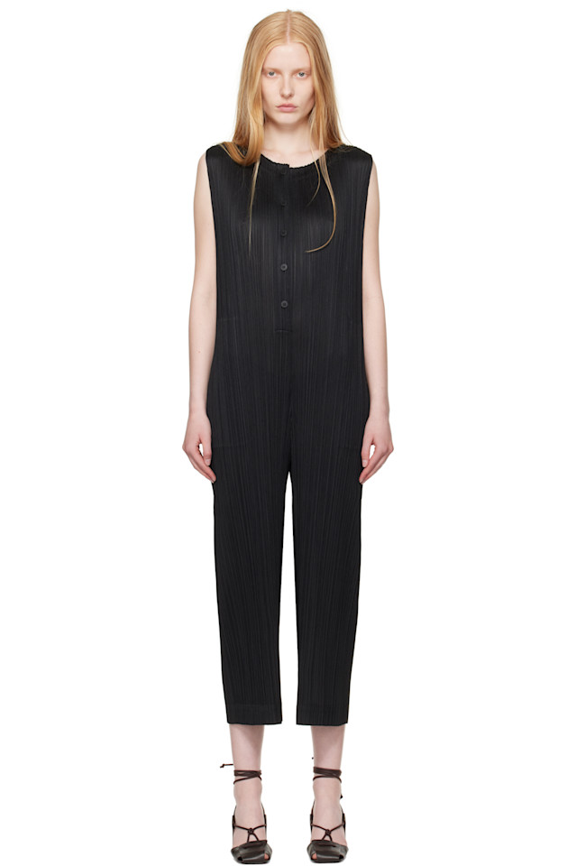 

Ежемесячные цвета комбинезон May Pleats Please Issey Miyake, черный