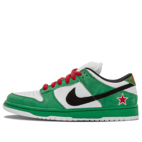 Кроссовки sb dunk low pro 'heineken' Nike, зеленый