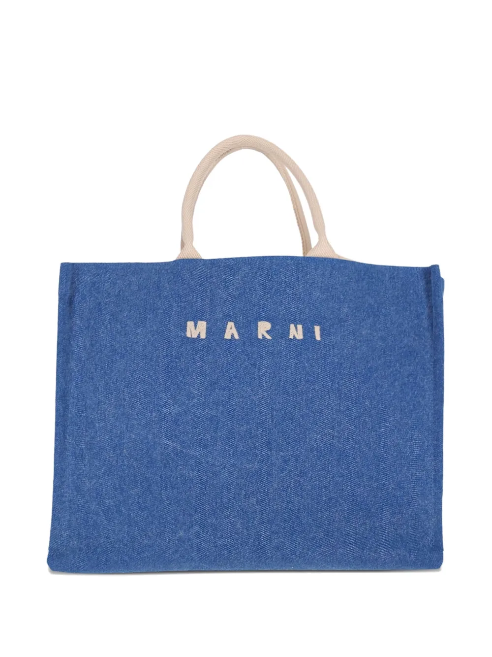 

Сумка-шоппер с логотипом Marni, синий