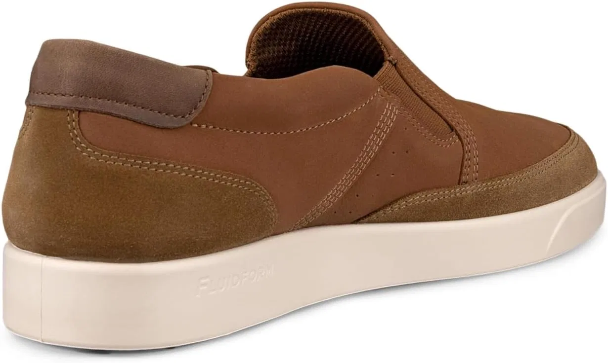 Мужские слипоны ECCO Street Lite, Camel Suede Camel Cocoa Brown — фото 3
