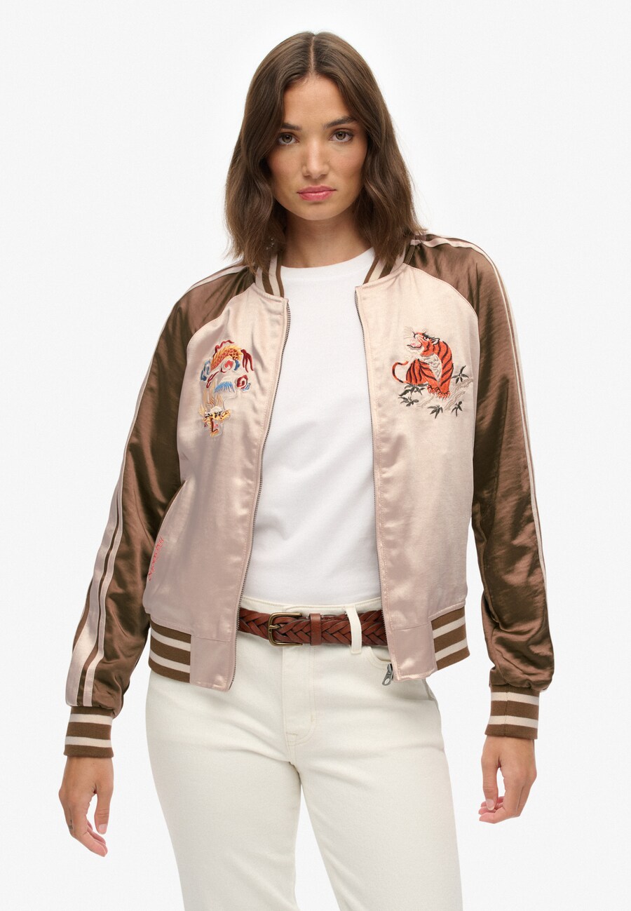 

Демисезонная куртка Superdry Suikajan, Cream/Brown