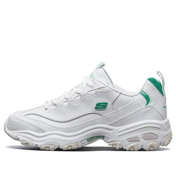 

Кроссовки d'lites 1.0 running shoes white/green Skechers, белый