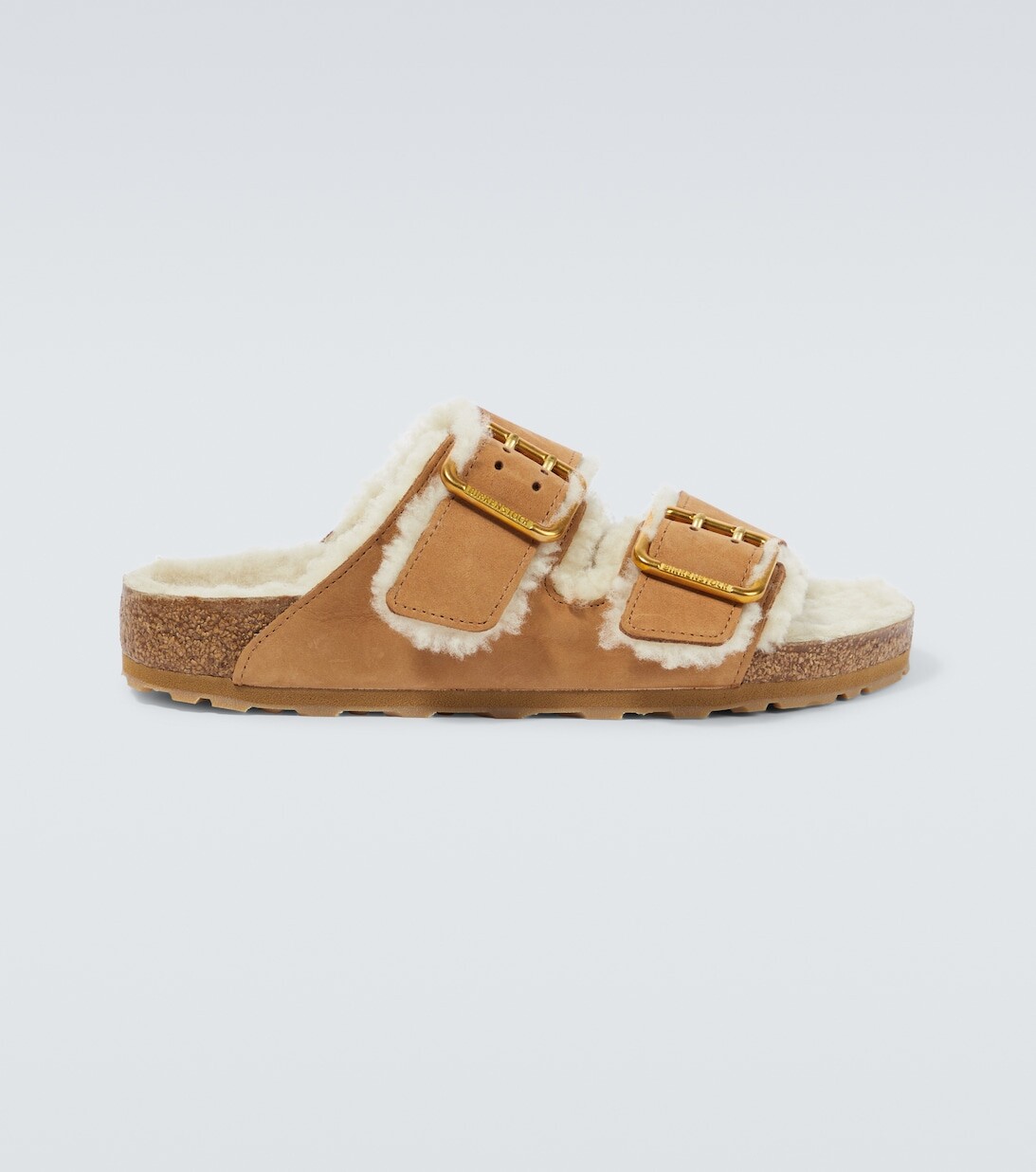 

Сандалии Arizona из кожи и овечьей шерсти Birkenstock, коричневый