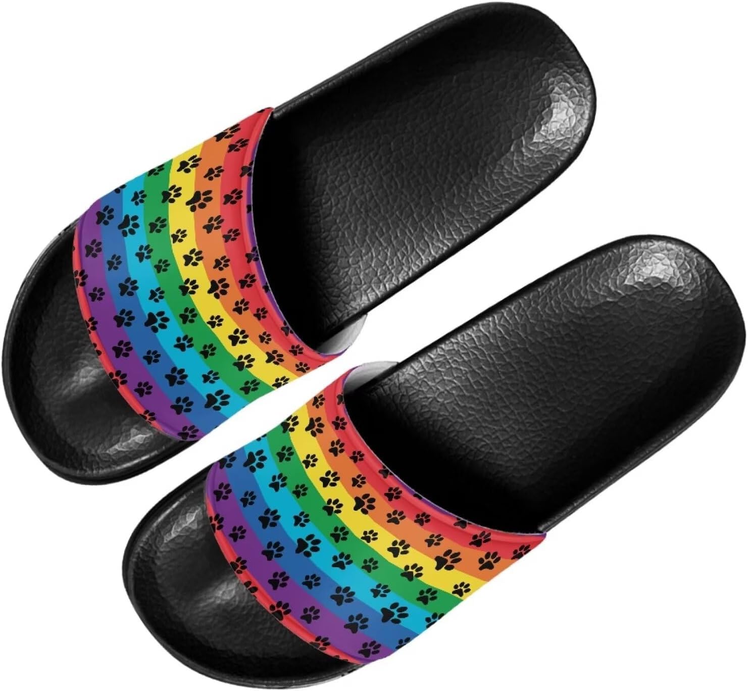 

Сандалии Forchrinse Tie Dye с принтом морской черепахи для мужчин и женщин, стильные летние тапочки с животным рисунком для дома и душа, Colorful Dog Paw Print