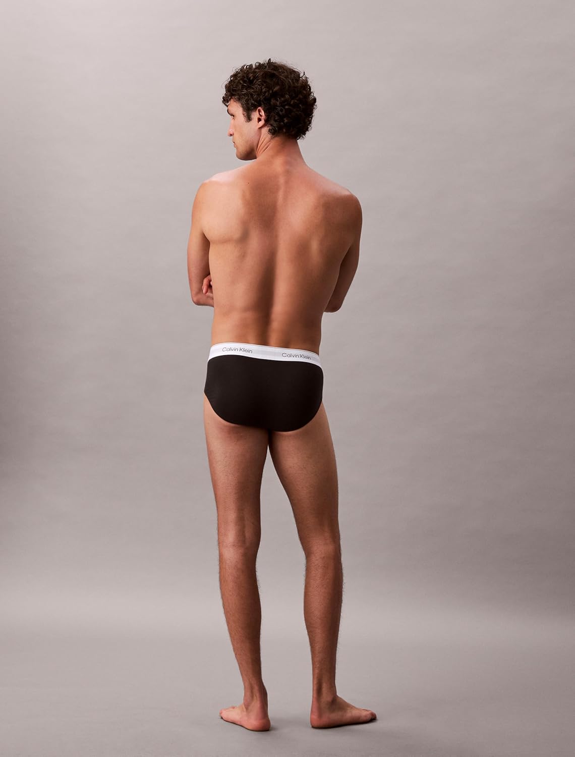 Комплект из 3 трусов-брифов Calvin Klein Men's Icon из эластичного хлопка, 3 Black — фото 4