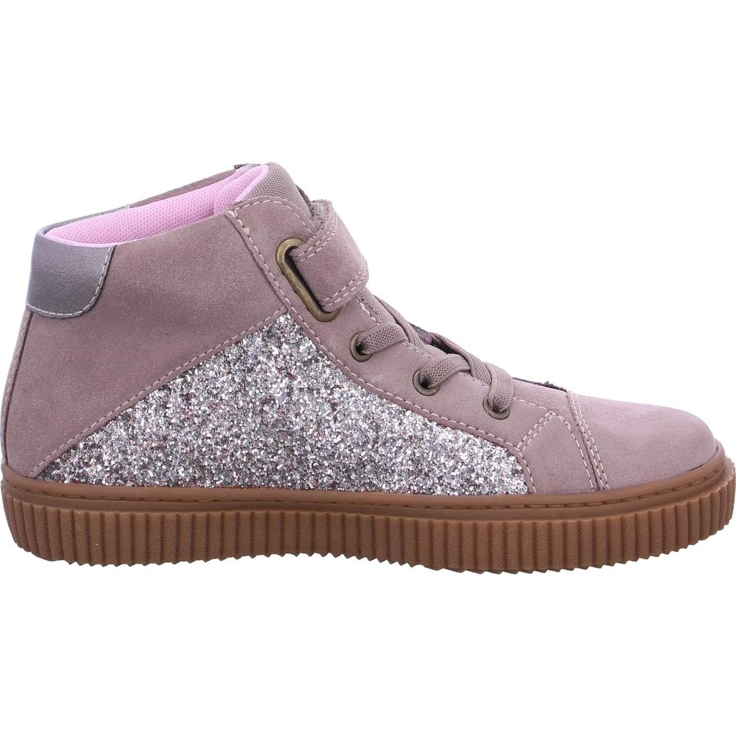 Кроссовки высокие из кожи, Jela shoes, бежевый — фото 3