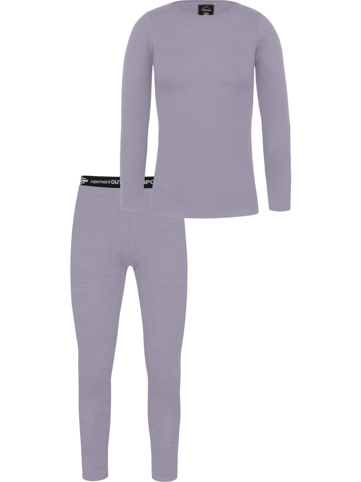 

Normani Outdoor Sports Комплект женского нижнего белья из мериносовой шерсти, цвет Мандура/Перт, фиолетовый
