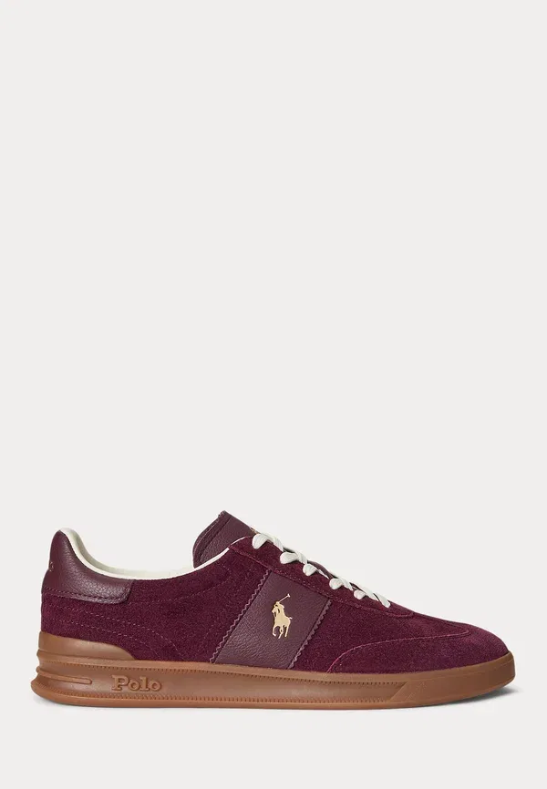 Кроссовки Heritage aera suede sneaker trainers Polo Ralph Lauren, цвет гарвардское вино