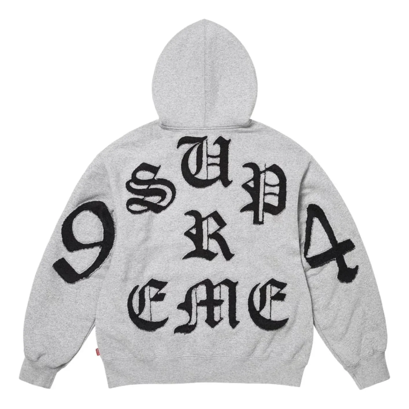 Толстовка Supreme SS26 с вырезом и застежкой-молнией, цвет «серый меланж»