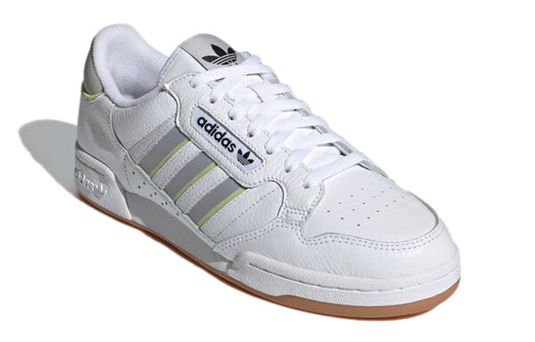 Кроссовки оригинальные континентальные 80 полосок Adidas, серебряный — фото 3