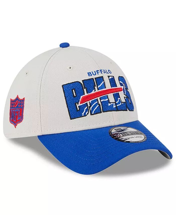 

Мужская кепка Stone, Royal Buffalo Bills 2023 NFL Draft 39THIRTY Flex New Era