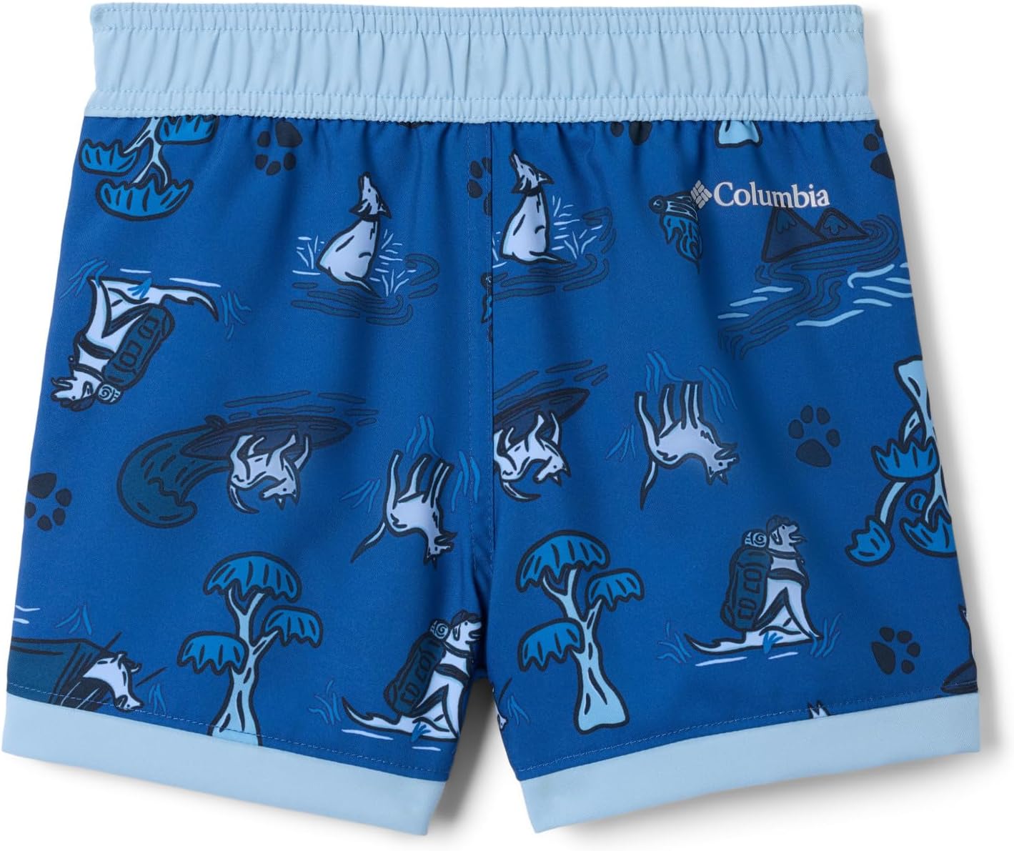 Пляжные шорты Columbia Boys Sandy Shores Printed, Mountain Blue Trail Tails/Ripple Blue — фото 2