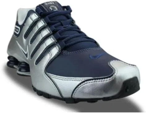 Кроссовки NIKE Shox NZ Midnight Navy Metallic Silver 378341-402 — фото 3