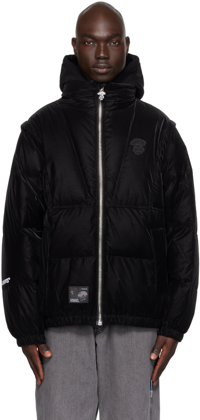 

Черный пуховик-трансформер BKX AAPE by A Bathing Ape