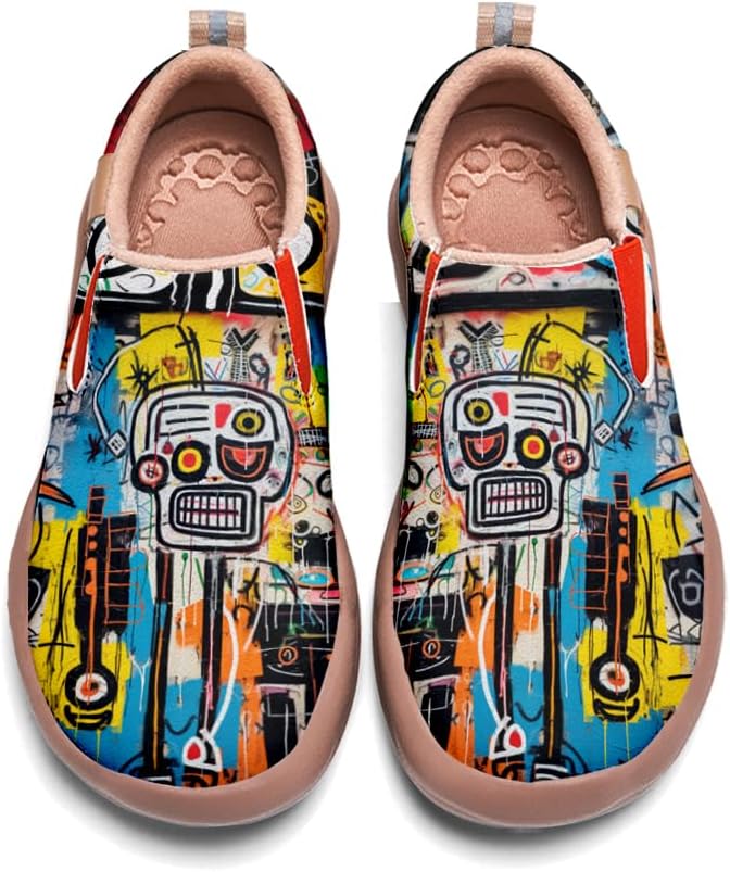 

Слипоны с граффити-рисунком Onehorse, Animal&graffiti-38