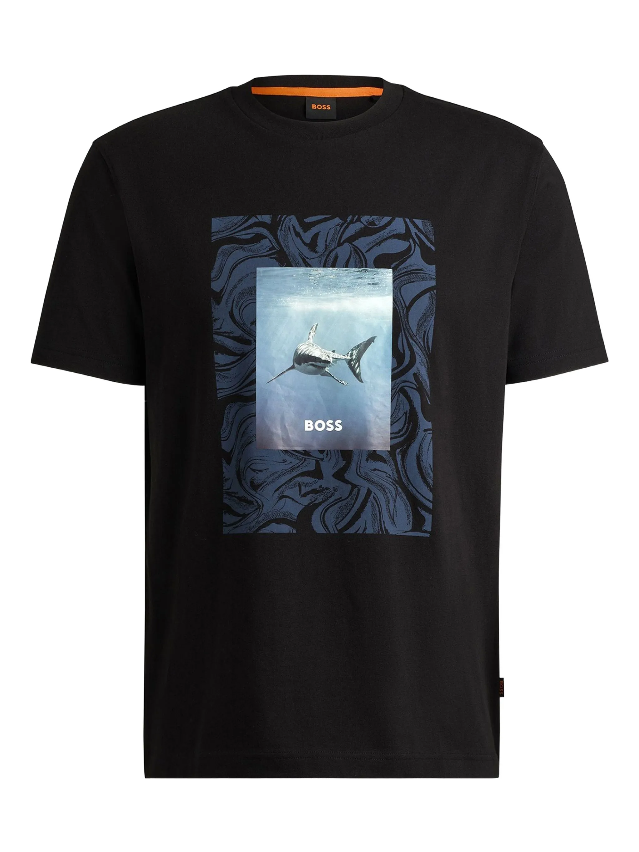 

Футболка с графичным принтом Boss, черный
