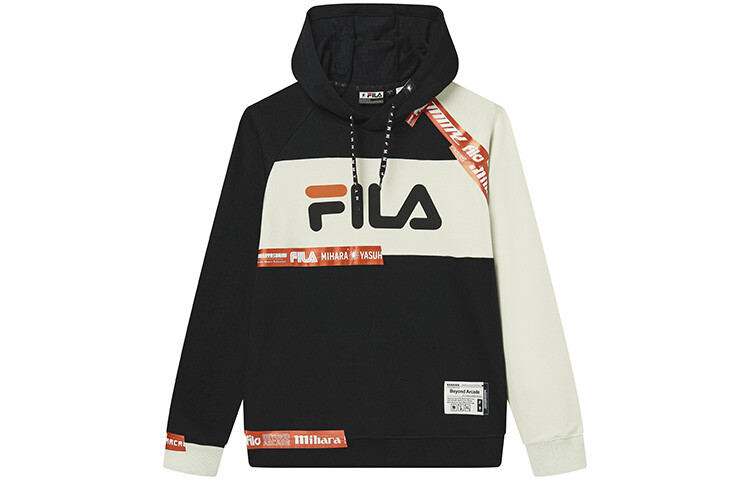 

Мужская толстовка Mihara Yasuhiro X, цвет черный как смоль Fila, черный