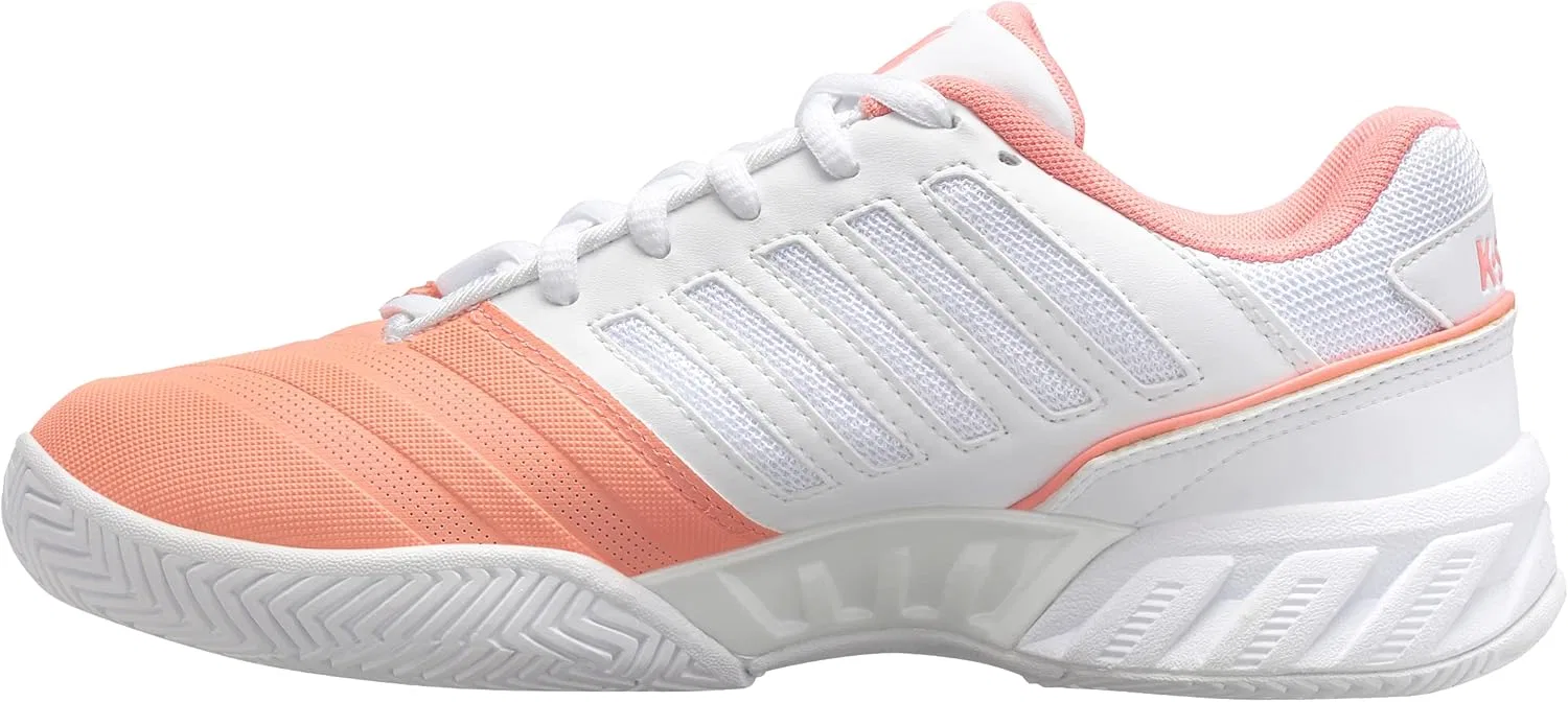Кроссовки для тенниса K-Swiss Bigshot Light 4, цвет Peach Amber/White/Asphalt — фото 3