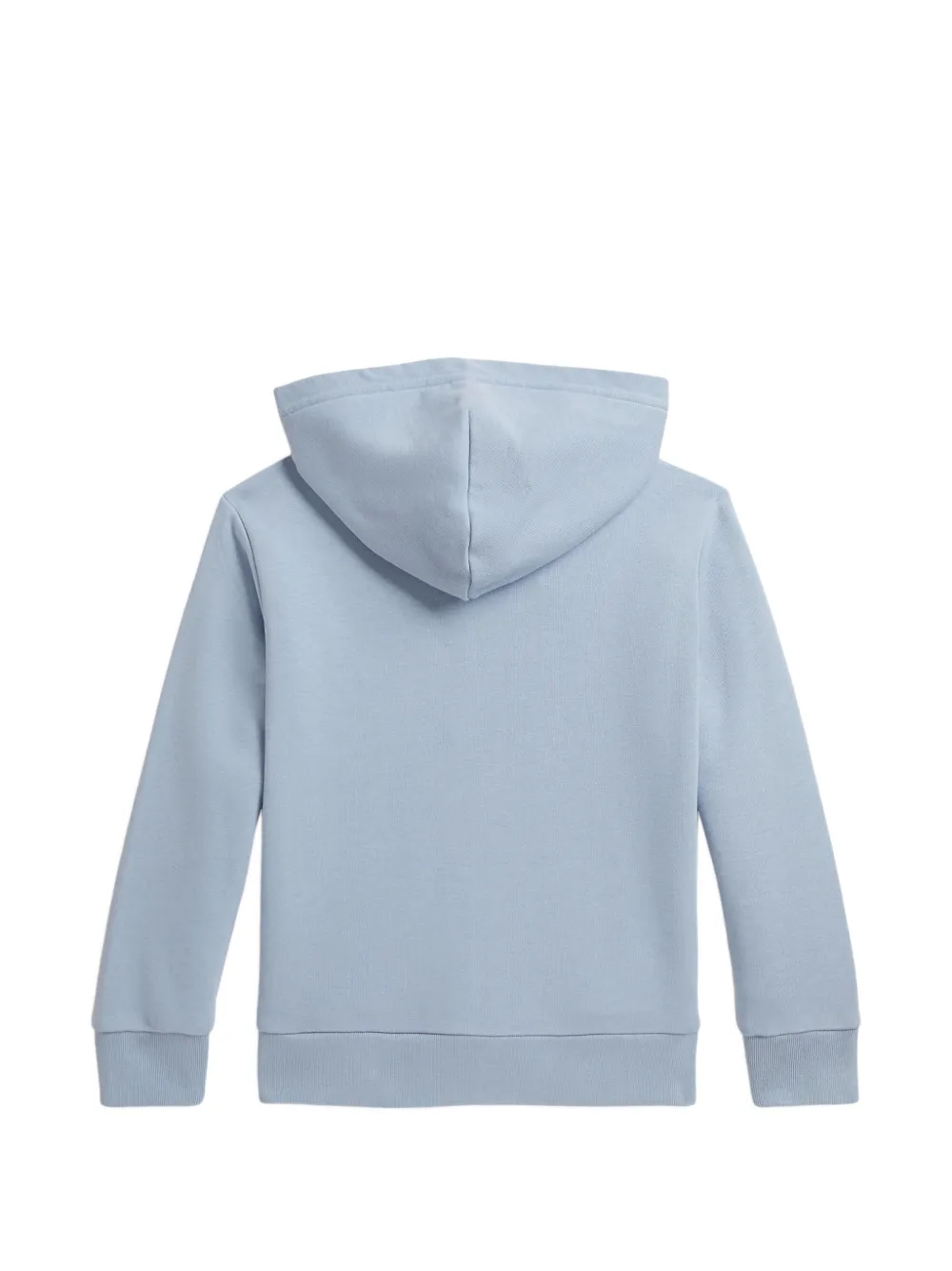 Худи на молнии с вышитым логотипом Polo Ralph Lauren Kids, синий — фото 2