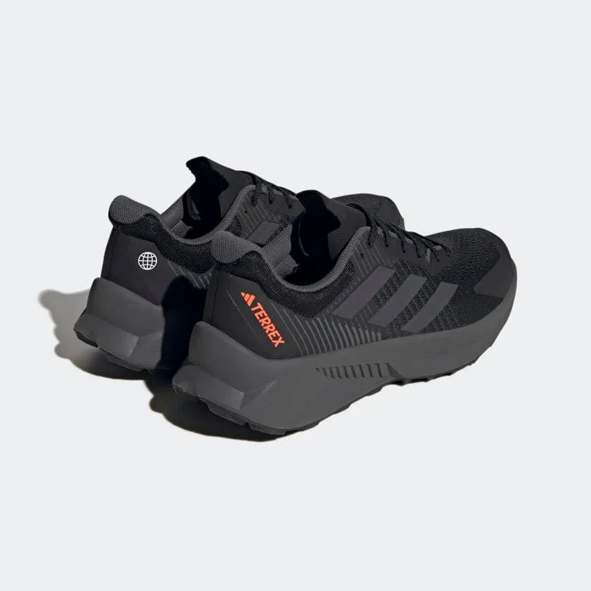 Мужские кроссовки для трейлраннинга Adidas Terrex Soulstride Flow, черный/серый/оранжевый — фото 3