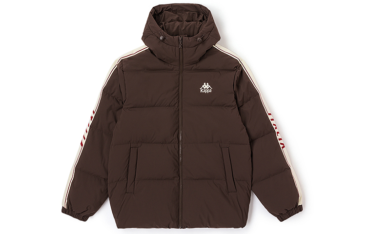 

Пуховик унисекс Kappa, темно-коричневый