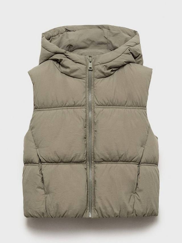 

Детская безрукавка Luisa с капюшоном Mango, Khaki