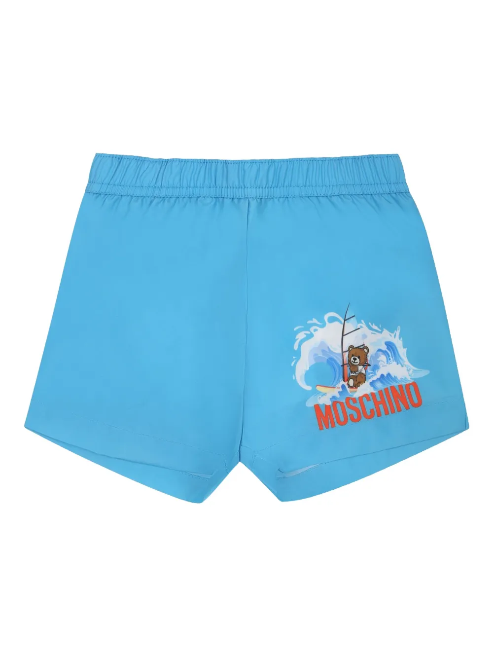 

Плавки-шорты с логотипом Moschino Kids, синий