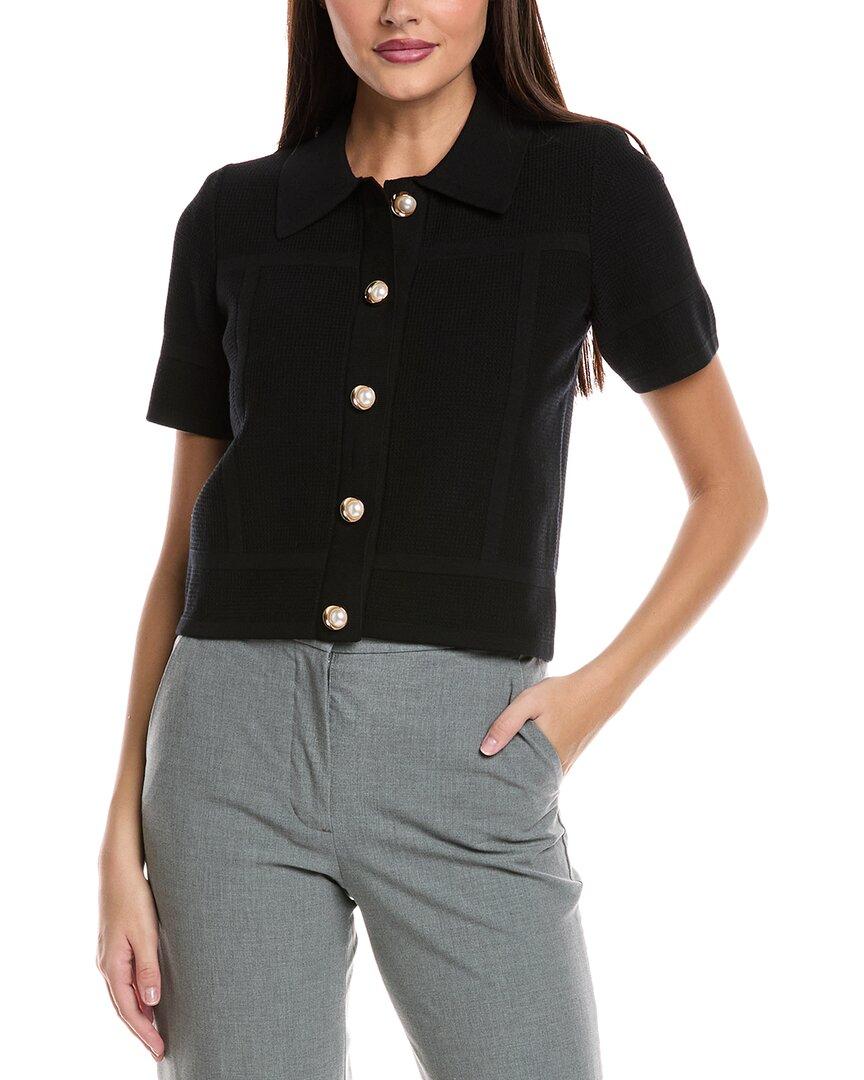 

Куртка-поло St. John Pique Knit, черный