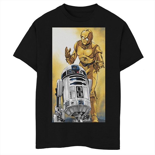 

Футболка с комиксом Star Wars C3PO и R2D2 для мальчиков 8-20 Licensed Character