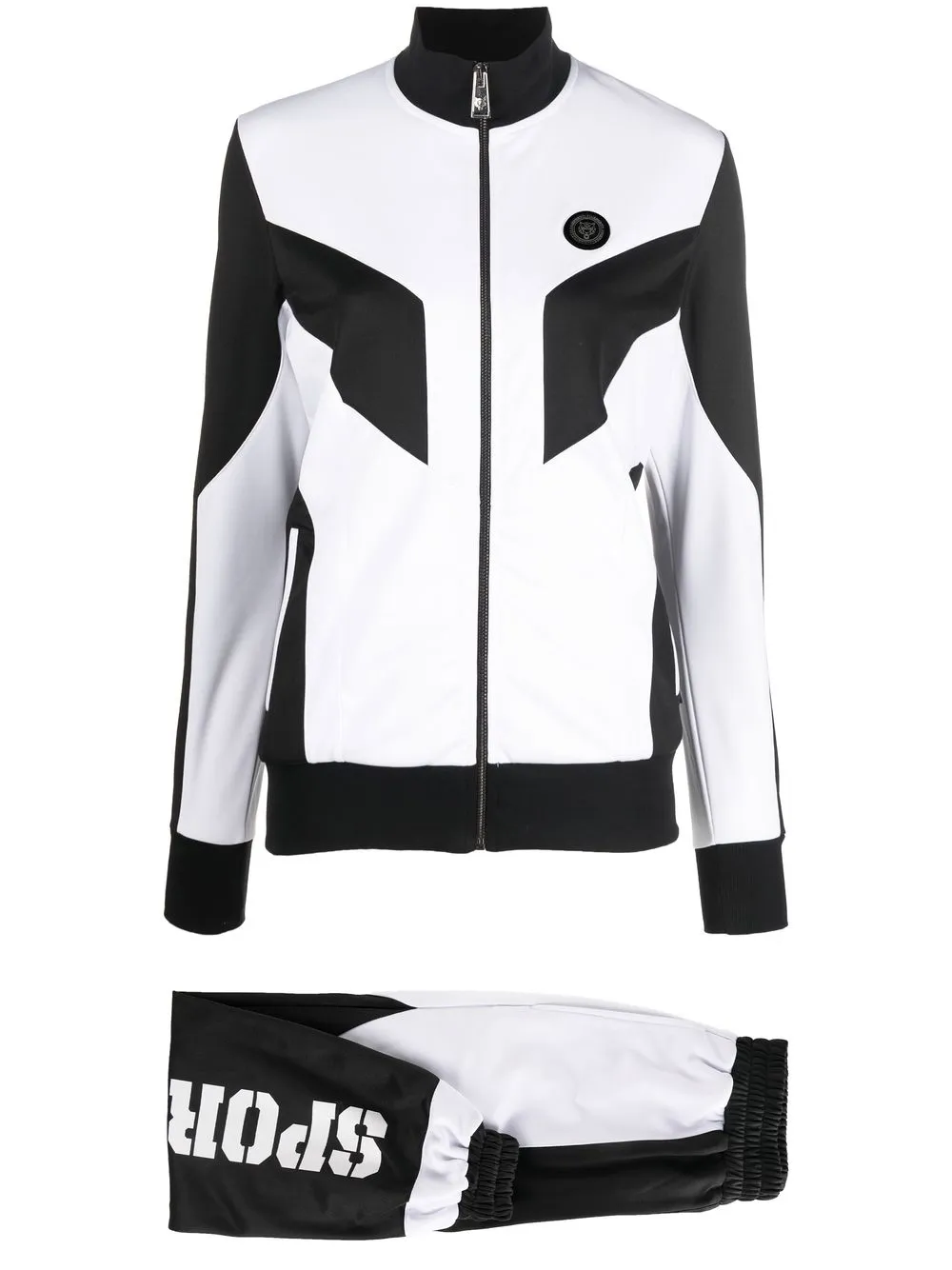 

Спортивный костюм в стиле колор-блок Plein Sport, белый