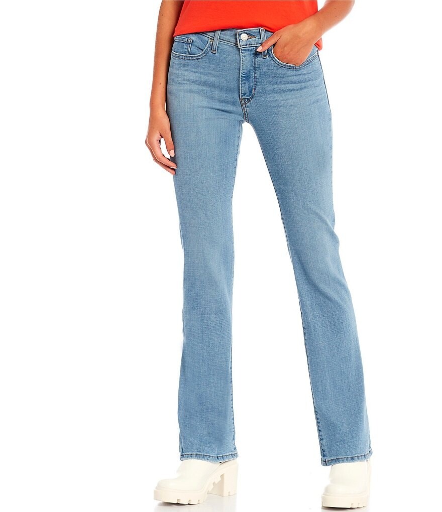 

Джинсы из эластичного денима Levi's 315 Shaping Bootcut, синий