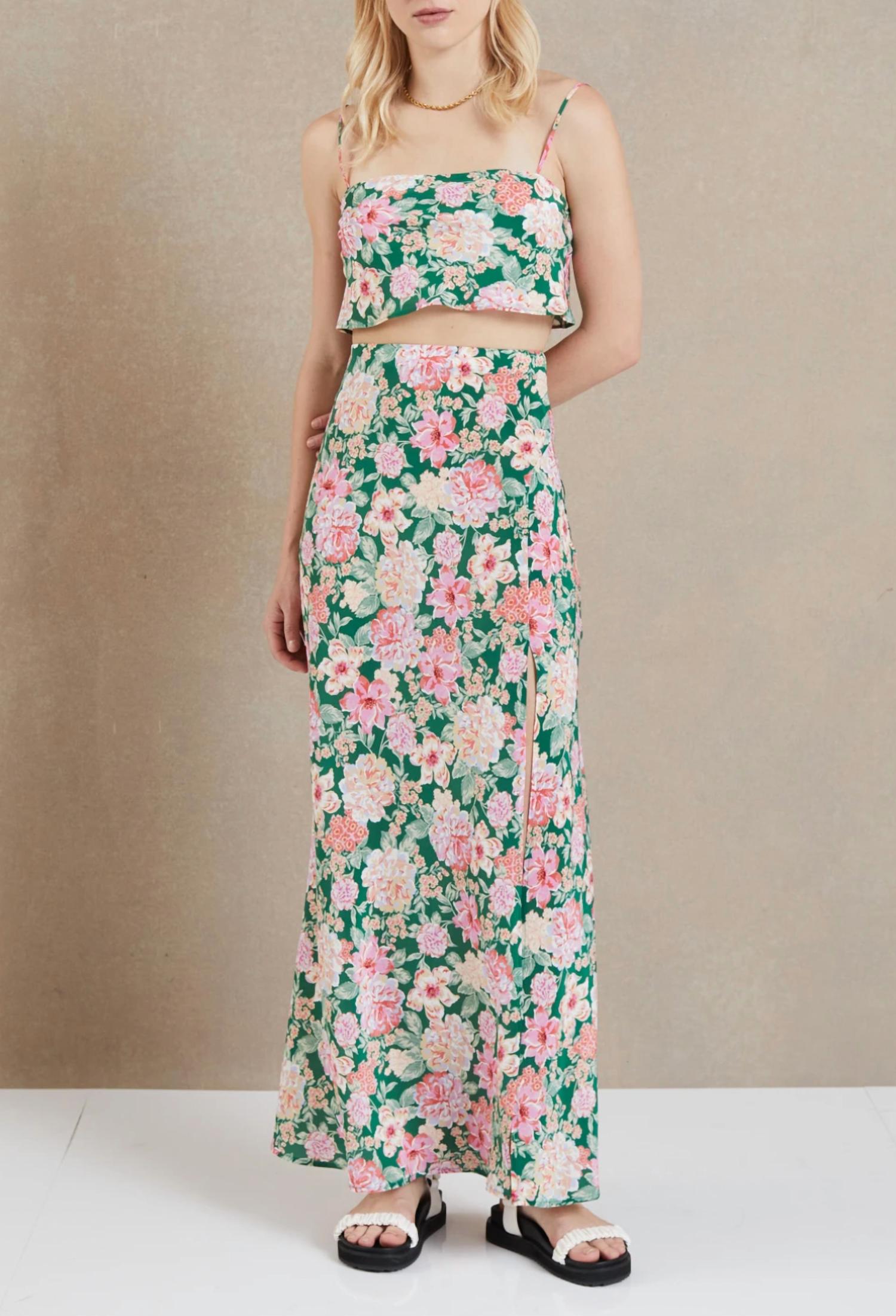 

Юбка макси Botanica с цветочным принтом BEC + BRIDGE, цвет floral print