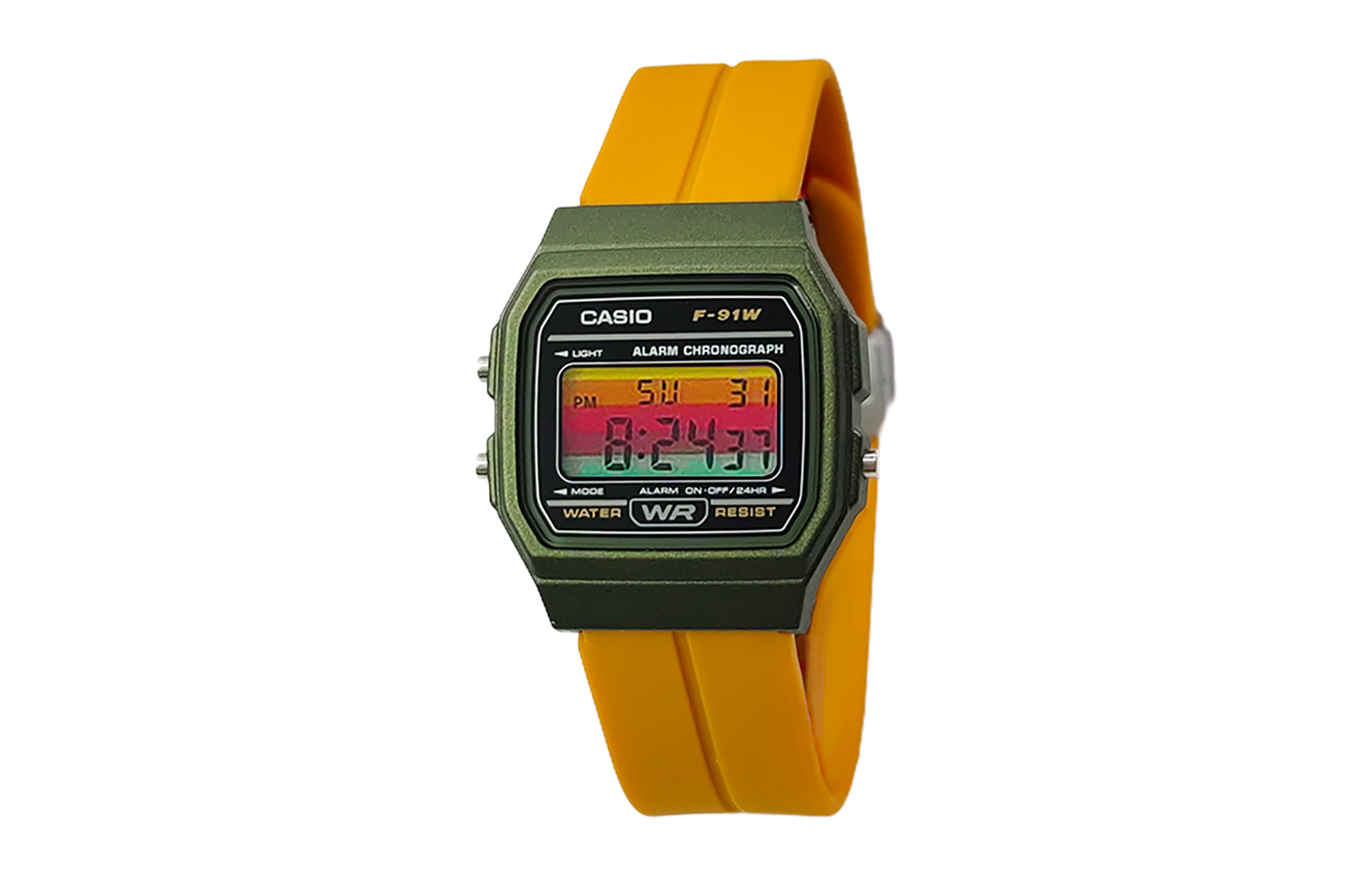 

CASIO Кварцевые часы Retrofit Series с силиконовым ремешком, мужские часы с черным циферблатом