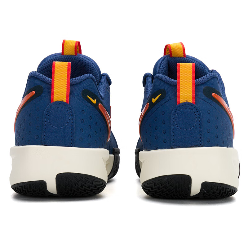 Nike G.T. Cut 3 Амортизирующие Износостойкие Низкие Детские Баскетбольные Кроссовки Синий Оранжевый — фото 3