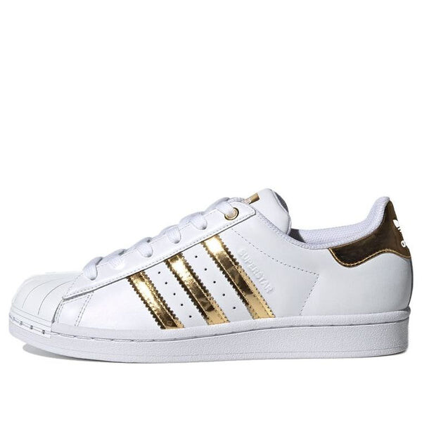 Кроссовки superstar металлический носок Adidas, белый