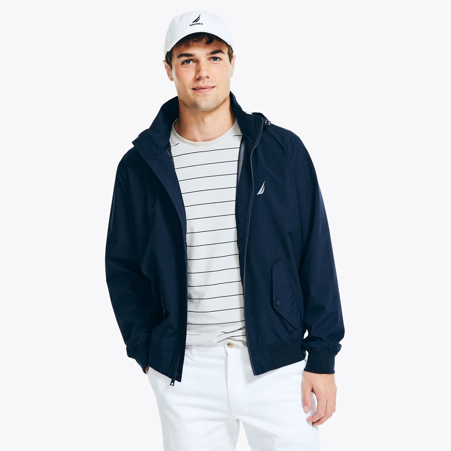 

Мужская куртка-бомбер Nautica Rainbreaker, темно-синий